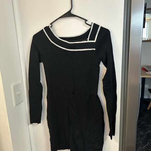 INC International Concepts Dresses & Skirts - INC International Concepts Black Dress with White Accents